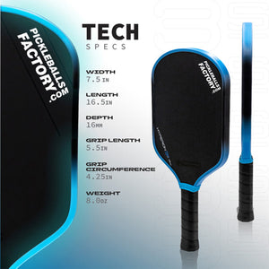 Gen 3 Propulsion Core Pickleball Paddle FACTORY-Thermoformed T700 EVA Foam Edge High Resilience PP Honeycomb Core Features High Performance