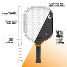 Load image into Gallery viewer, Gen 3 Propulsion Core Pickleball Paddle FACTORY-Thermoformed T700 16mm Design Pickleball Paddle PP Foam EVA Injected
