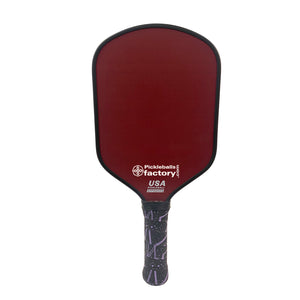 Kevlar Pickleball Paddle FACTORY-Thermoformed T700 Rough Surface Red-Black Carbon Fiber 16mm PP Honeycomb Kevlar Pickleball Paddle