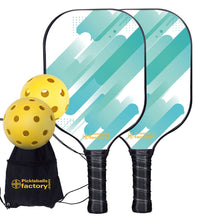 Carica l&#39;immagine nel visualizzatore di Gallery, Pickleball Set, PB00059 Azure Pickleball Paddles , Pickleball Paddle Set
