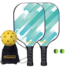 Cargar imagen en el visor de la galería, Pickleball Set, PB00059 Azure Pickleball Paddles , Pickleball Paddle Set
