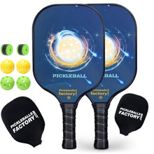 Load image into Gallery viewer, Pickleball Set | Best Pickleball Paddles 2021 | Outdoor Pickleballs For Sale | SX0018 Planet Pickleball Set find a store
