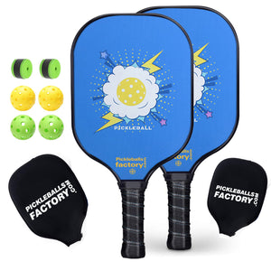 Pickleball Set | Pickleball Paddles Amazon | Best Inexpensive Pickleball Paddle | SX0024 Blue Cloud Pickleball Set Solution 