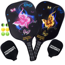 Carica l&#39;immagine nel visualizzatore di Gallery, Pickleball Paddle | Pickleball Set | New Pickleball Paddles For 2021 | SX0043-SX0044 BUTTERFLY Pickleball Paddle Set
