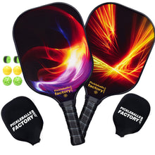 Carica l&#39;immagine nel visualizzatore di Gallery, Pickleball Set | Pickleball Tournaments | Best Pickleball Rackets 2021 | SX0081-SX0082 FLAMING Pickleball Paddle Set
