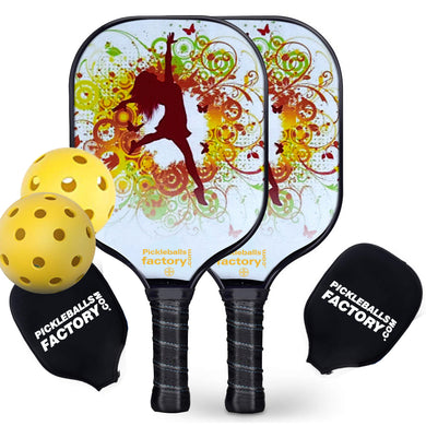 Pickleball Paddles | Best Pickleball Paddle | Discount Pickleball Paddles | SX0080 DREAM DANCING Pickleball Set for Pickleball Association 