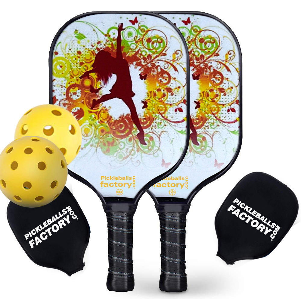 Pickleball Paddles | Best Pickleball Paddle | Discount Pickleball Paddles | SX0080 DREAM DANCING Pickleball Set for Pickleball Association 