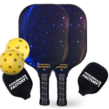 Carica l&#39;immagine nel visualizzatore di Gallery, Pickleball Paddle | Pickleball Tournaments | Best Graphite Pickleball Paddle | SX0067 BLUE STARRY SKY Pickleball Set for Pickleball Facebook 
