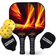 Carica l&#39;immagine nel visualizzatore di Gallery, Pickleball Rackets | Pickleball Paddles | Best Pro Pickleball Paddle | SX0082 PINK RED FLAMING Pickleball Set for Pickleball online store 
