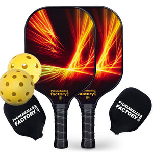 Pickleball Rackets | Pickleball Paddles | Best Pro Pickleball Paddle | SX0082 PINK RED FLAMING Pickleball Set for Pickleball online store 