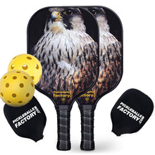 Cargar imagen en el visor de la galería, Pickleball Set | Pickleball Rackets | Best Carbon Fiber Pickleball Paddle | SX0075 BIG EYE HAWK Pickleball Set for Professional Pickleballer 
