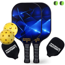 Charger l&#39;image dans la galerie, Pickleball Rackets | Pickleball Paddles | Buy Pickleball Paddles Near Me | SX0061 BLUE DAZZLING Pickleball Set for Pickleball CORP 
