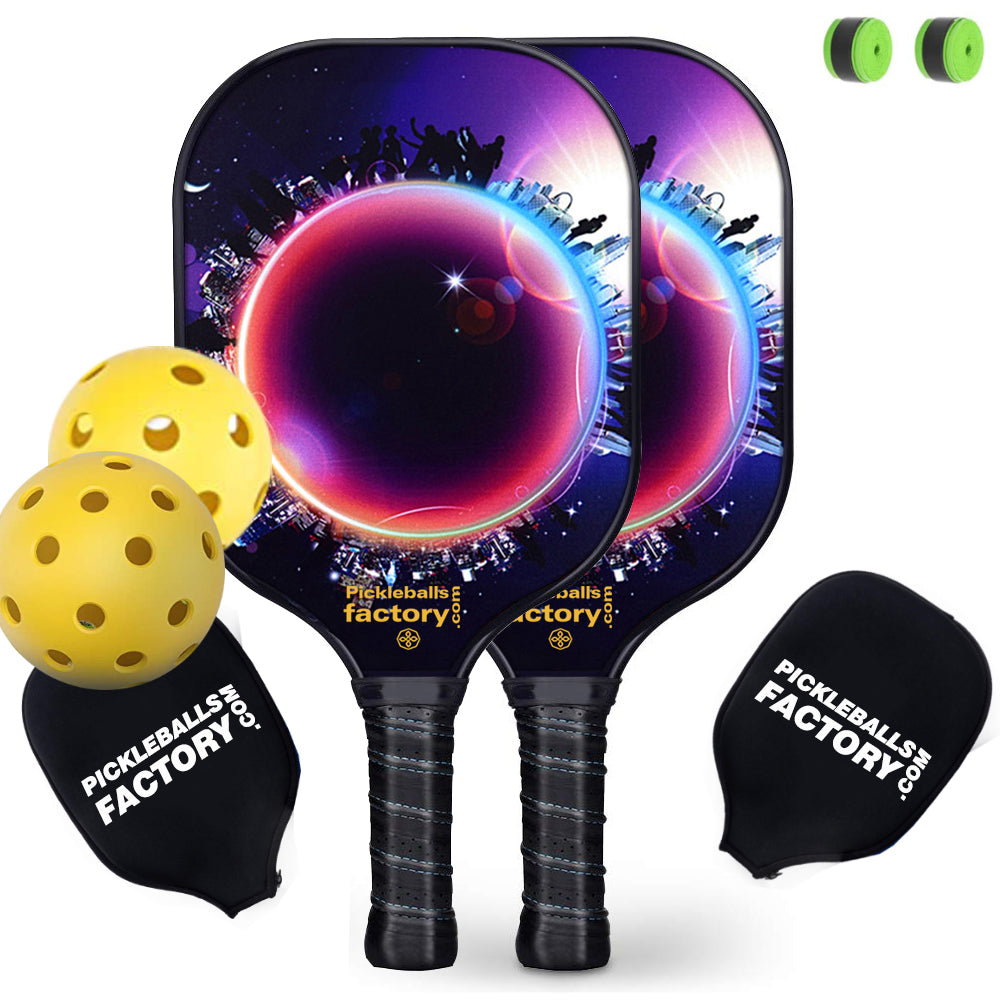 Pickleball Paddles | Pickleball Rackets | Inexpensive Pickleball Paddles | SX0062 PINK BUBBLE Pickleball Set for Pickleball Club