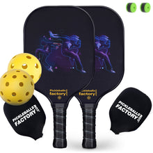 Carica l&#39;immagine nel visualizzatore di Gallery, Pickleball Paddle | Pickleball Paddles Amazon | Honeycomb Pickleball Paddles | SX0059 DAZZLING SKATE Pickleball Set for Pickleball LLC 
