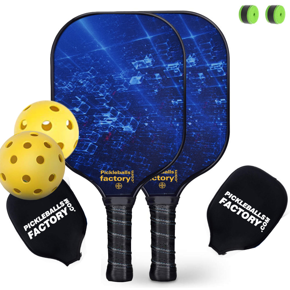 Pickleball Set | Pickleball Paddles Near Me | Rimless Pickleball Paddles Power Pickleball | SX0057 BLUE SCIENCE Pickleball Set for Pickleball limited 