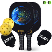 Carica l&#39;immagine nel visualizzatore di Gallery, Pickleball Paddles | Pickleball Equipment | Pop Pickleball Paddle | SX0071 BLUE EARTH Pickleball Set for Pickleball Printest 
