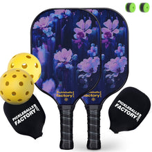 Carica l&#39;immagine nel visualizzatore di Gallery, Pickleball Set | Best Pickleball Paddles 2021 | Beginner Pickleball Near Me Youth | SX0054 DARK FOLLOWER Pickleball Set for Pickleball Company 
