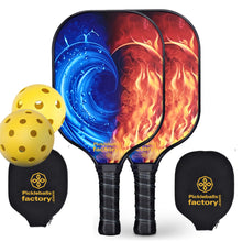 Load image into Gallery viewer, Pickleball Paddles | Playing Pickleball | Best All Around The Factory Pickleball Paddle | SX0050 BLUE RED HEART Pickleball Set for stall
