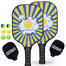 Carica l&#39;immagine nel visualizzatore di Gallery, Pickleball Paddles | Pickleball Racquet | Best Brand Pickleball Paddle | SX0005 Blue Boom Pickleball Set for Independent distributor 
