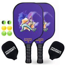 Cargar imagen en el visor de la galería, Pickleball Set | Best Pickleball Paddles | Best Budget Pickleball Paddle | SX0009 Purple Luck Pickleball Set for Franchised Dealer 
