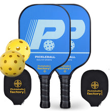 Load image into Gallery viewer, Pickleball Paddle | Pickleball Rackets | Pickleball Paddles For Sale Near Me | SX0038 BLUE P Pickleball Set online 
