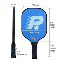 Load image into Gallery viewer, Pickleball Paddle | Pickleball Rackets | Pickleball Paddles For Sale Near Me | SX0038 BLUE P Pickleball Set online 
