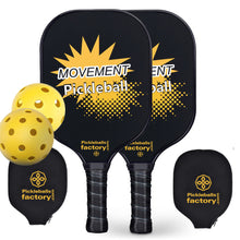 Load image into Gallery viewer, Pickleball Paddles | Pickleball Rackets | Pickleball Paddle For Intermediate Player | SX0037 MOVEMENT Pickleball Set for video retailer 
