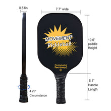 Carica l&#39;immagine nel visualizzatore di Gallery, Pickleball Paddle | Pickleball Paddles | Pickleball Rackets And Balls | SX0037 MOVEMENT Pickleball Paddle Vendor for Lazada
