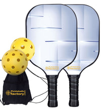 Charger l&#39;image dans la galerie, Pickleball Set, PB00056 Transparent Ladder Pickleball Paddles , Pickleball Paddle Set
