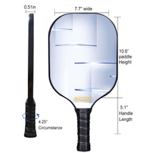 Cargar imagen en el visor de la galería, Pickleball Set, PB00056 Transparent Ladder Pickleball Paddles , Pickleball Paddle Set
