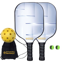 Cargar imagen en el visor de la galería, Pickleball Set, PB00056 Transparent Ladder Pickleball Paddles , Pickleball Paddle Set
