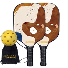 Carica l&#39;immagine nel visualizzatore di Gallery, Pickleball Set, PB00058 Peanut Candy Pickleball Paddles , Pickleball Paddle Set
