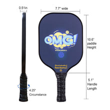 Carica l&#39;immagine nel visualizzatore di Gallery, Pickleball Paddle | Best Pickleball Paddles | High End Pickleball Paddles For Spin | SX0007 OMG! Pickleball Set for Authorised Dealership 
