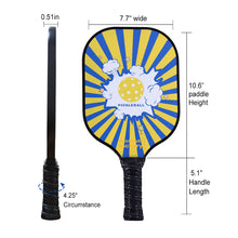 Carica l&#39;immagine nel visualizzatore di Gallery, Pickleball Paddles | Pickleball Racquet | Best Brand Pickleball Paddle | SX0005 Blue Boom Pickleball Set for Independent distributor
