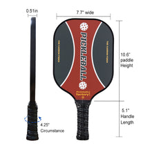 Carica l&#39;immagine nel visualizzatore di Gallery, Pickleball Paddles | Pickleball Rackets | Best Power Pickleball Paddle Longest |SX0002 Red Black Shot Pickleball Set for Distributing
