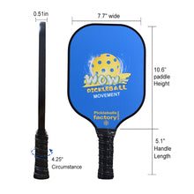 Load image into Gallery viewer, Pickleball Set | Pickleball Paddle | Best Pickleballs Driveway Games Pickleball Set | SX0004 Blue Wow Pickleball Paddle
