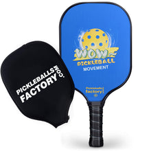 Load image into Gallery viewer, Pickleball Set | Pickleball Paddle | Best Pickleballs Driveway Games Pickleball Set | SX0004 Blue Wow Pickleball Paddle
