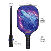 Carica l&#39;immagine nel visualizzatore di Gallery, Pickleball Paddles , PB0001 War Wolfs Lifetime Fitness Pickleball - Best Intermediate Pickleball Paddle
