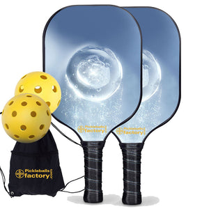 Pickleball Paddle Set, PB00012 Crystal Clear Pickleball Paddles , Best Pickleball Set For Beginners