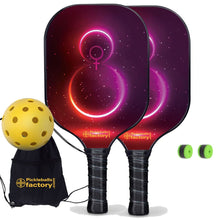 Carica l&#39;immagine nel visualizzatore di Gallery, Best Pickleball Set, PB00016 The Girl Custom Pickleball Paddle , Pickleball Court Set Up
