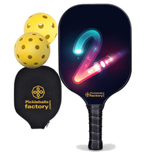 Carica l&#39;immagine nel visualizzatore di Gallery, Pro Pickleball Paddle , PB00025 Tow Pickleballs For Sale - Best Pickleball Paddle For Spin Pickleball Professional Players
