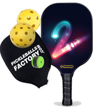 Carica l&#39;immagine nel visualizzatore di Gallery, Pro Pickleball Paddle , PB00026 Tow Pickleballs For Sale - Best Pickleball Paddle For Spin Pickleball Professional Players
