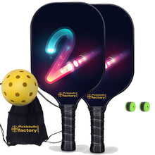 Carica l&#39;immagine nel visualizzatore di Gallery, Pickleball Paddle Set, PB00017 Tow Pro Pickleball Paddle , Best Pickleball Starter Set
