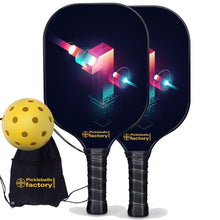 Carica l&#39;immagine nel visualizzatore di Gallery, Pickleball Starter Set, PB00018 One  Pickleball Paddles For Sale , Pickleball Set For Driveway
