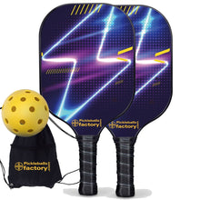 Load image into Gallery viewer, Pickleball Starter Set, PB00022 Lightning Pickleball Paddles Near Me , Graphite Pickleball Set
