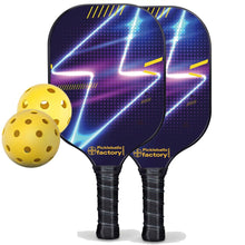 Load image into Gallery viewer, Pickleball Starter Set, PB00022 Lightning Pickleball Paddles Near Me , Graphite Pickleball Set
