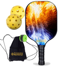 Load image into Gallery viewer, Pickleball Paddles , PB00023 Cubes Playing Pickleball On Tennis Court - Best Budget Pickleball Paddle
