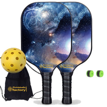 Carica l&#39;immagine nel visualizzatore di Gallery, Pickleball Paddle Set, PB00026 The Milky Way Best Pickleball Paddle , Beginner Pickleball Set
