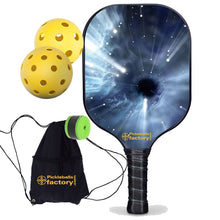 Carica l&#39;immagine nel visualizzatore di Gallery, Custom Pickleball Paddle , PB00027 Black Hole Pickle Paddle - Senior Pickleball Outdoor Pickleballs For Sale
