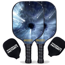 Carica l&#39;immagine nel visualizzatore di Gallery, Pickleball Starter Set, PB00027 Black Hole Custom Pickleball Paddle , Pickleball Net Set Up
